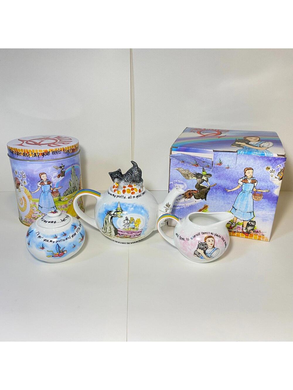 Paul Cardew Wizard Of Oz 18oz Teapot (2 Cup) With Creamer & Sugar Set